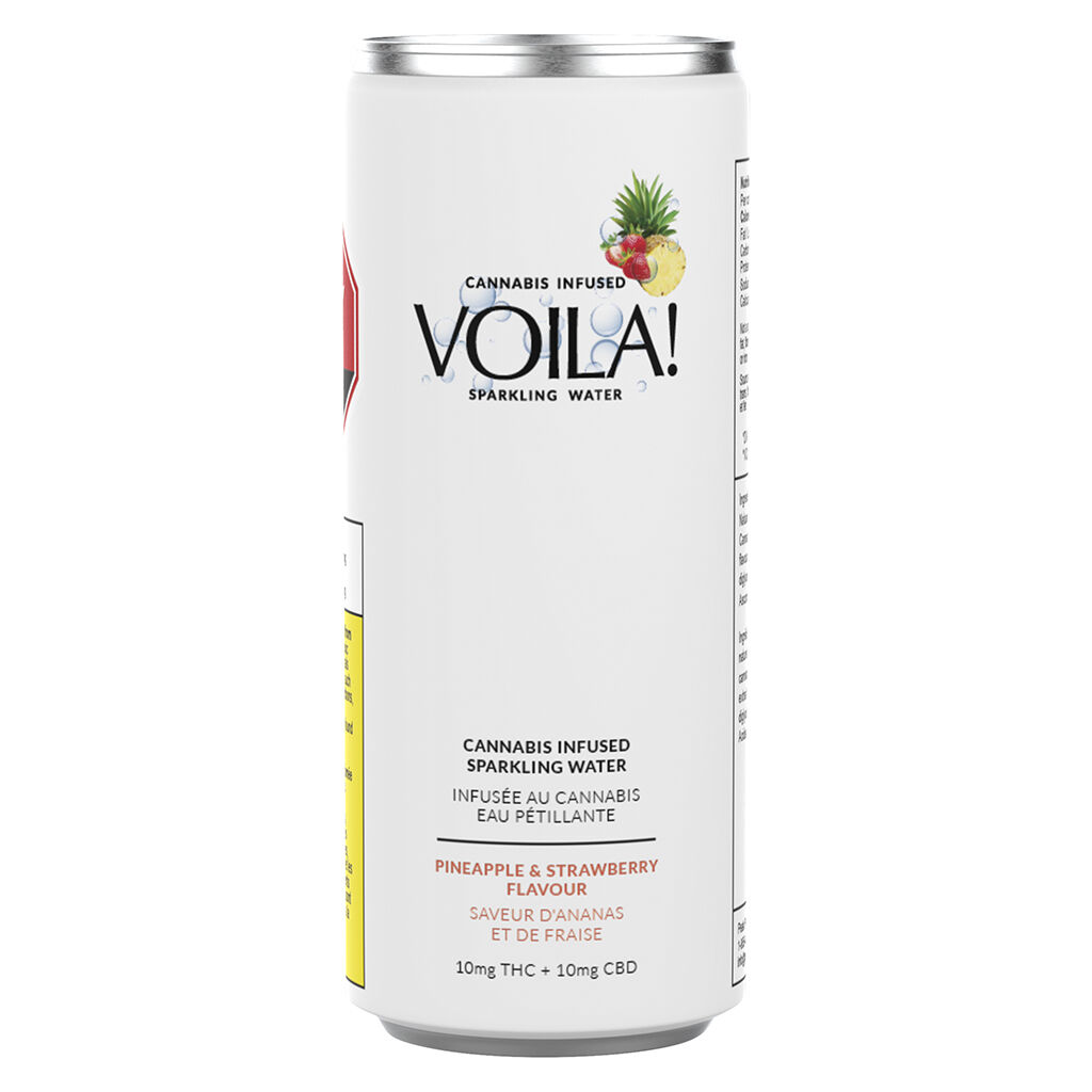 Pineapple & Strawberry Cannabis-Infused Sparkling Water - 355ML