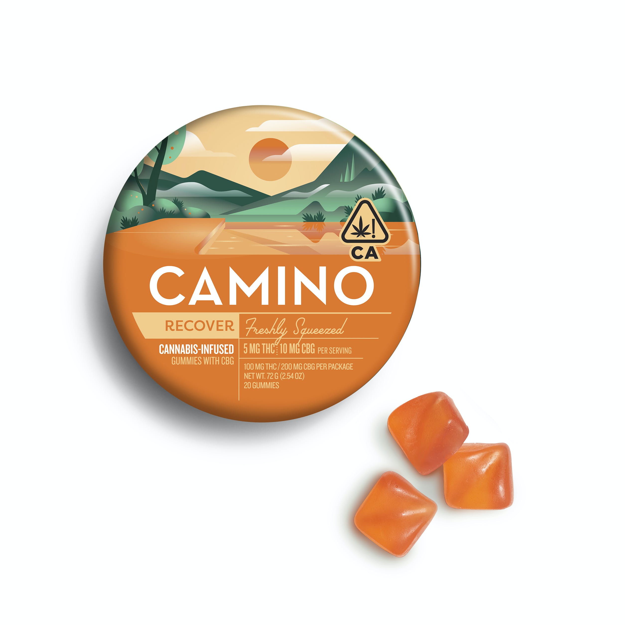 Kiva Confections | Camino - Freshly Squeezed CBG 1:2 | 100mg THC/200mg CBG