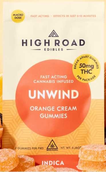 HRE Unwind Orange Cream Fast Acting Gummies 2pk