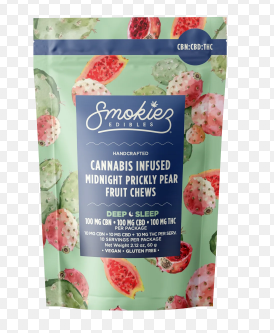 Smokiez - Prickly Pear 1:1:1 THC:CBD:CBN (i) - Fruit Chews - 100mg