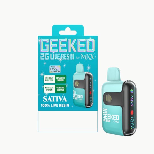 Geeked By MKX | Vortex | 2g Live Resin AIO