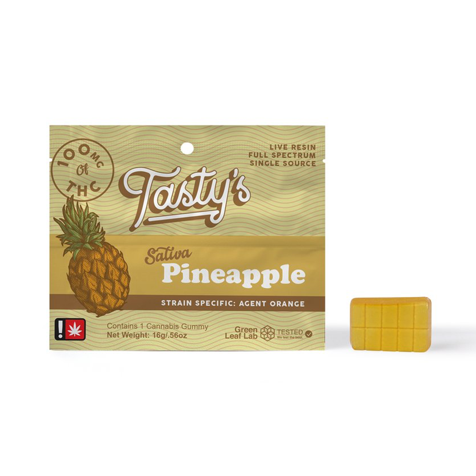 Pineapple Single Gummy | 100mg