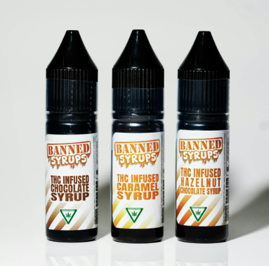 Banned THC Infused Dessert Syrup - Caramel