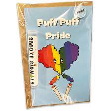 Pride Puff Puff Pride Greeting Card with Doob Tube