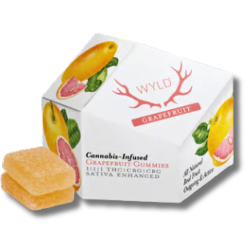1:1: Grapefruit 10pk THC:CBG:CBC Gummies (Wyld)