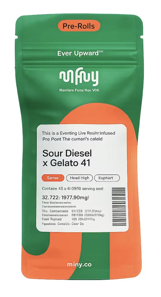 Sour Diesel x Gelato 41 | Infused Pre-Roll | .75g