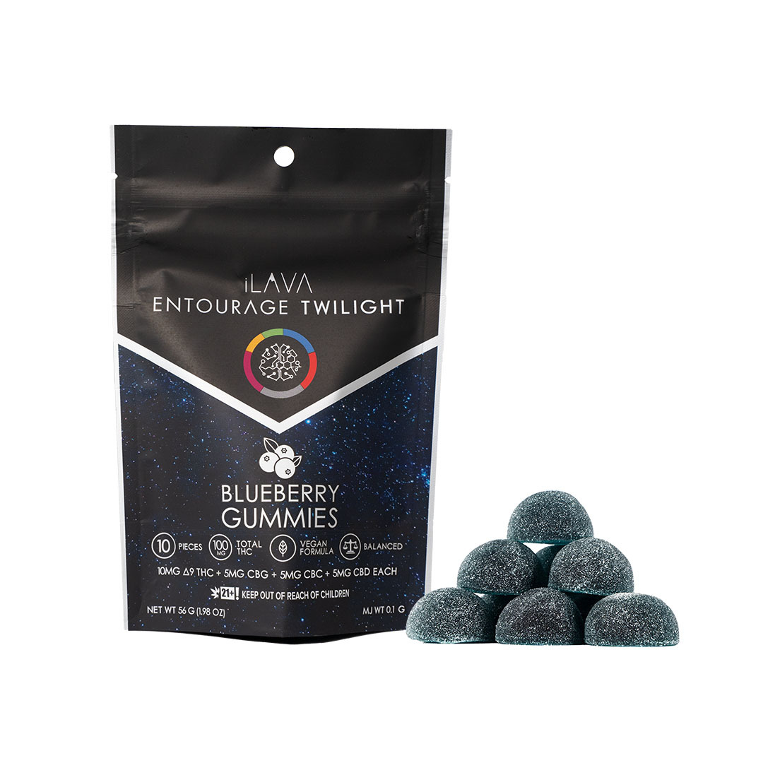 Entourage Twilight Gummies (2:1:1): 100MG - Blueberry