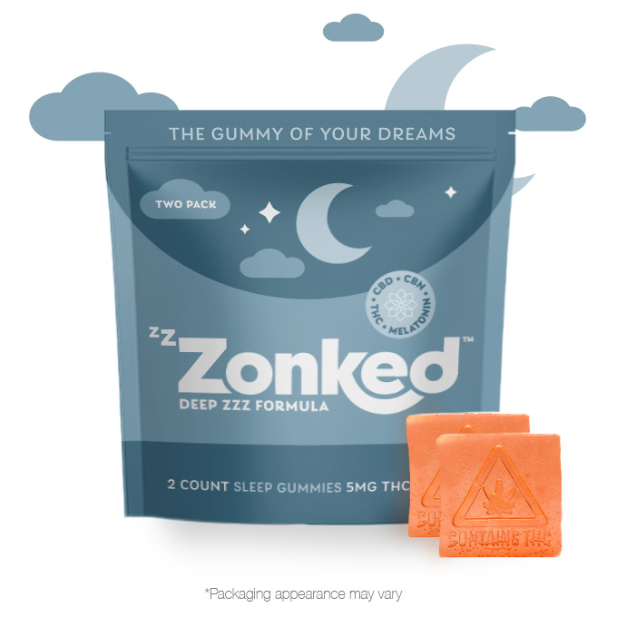 Pineapple Dream 1:1:1 THC:CBD:CBN | Zzzonked | Gummies (10mg - 2 Pack)