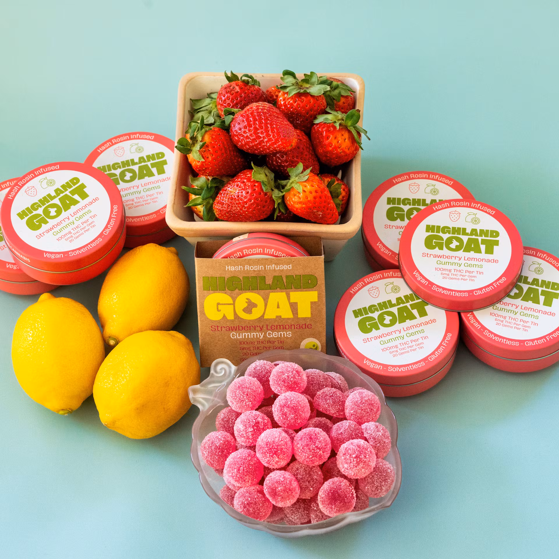 Strawberry Lemonade | 20pk Live Rosin Gummy | 100mg