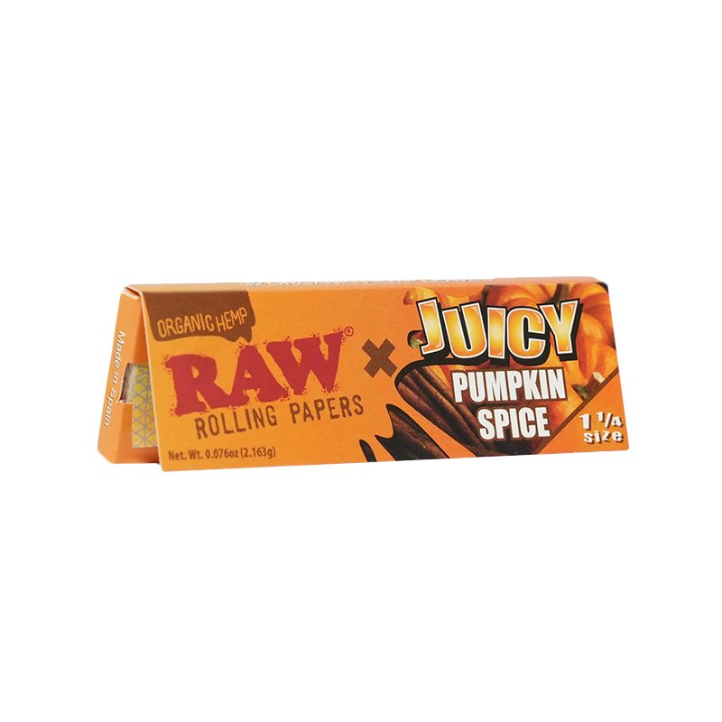 Raw Organic x Juicy Pumpkin Spice Rolling Papers 1 1/4