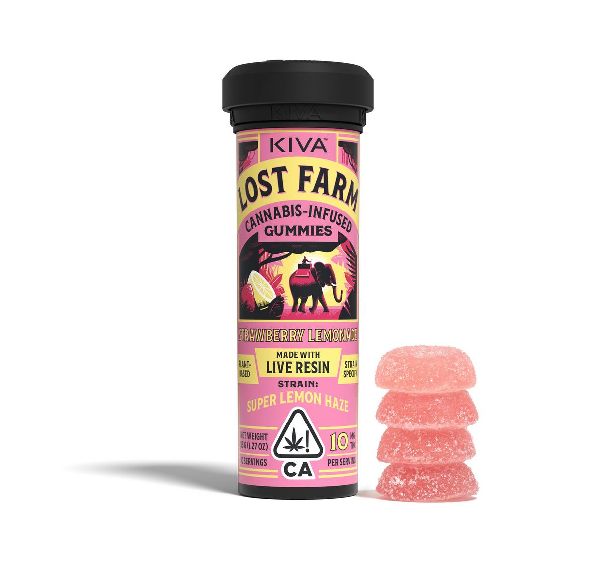 Lost Farm - Strawberry Lemonade x Super Lemon Haze (s) - Live Resin Gummies - 100mg