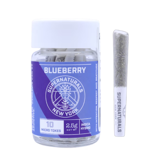 Supernaturals Blueberry 10pk 0.25g Micro Tokes Prerolls