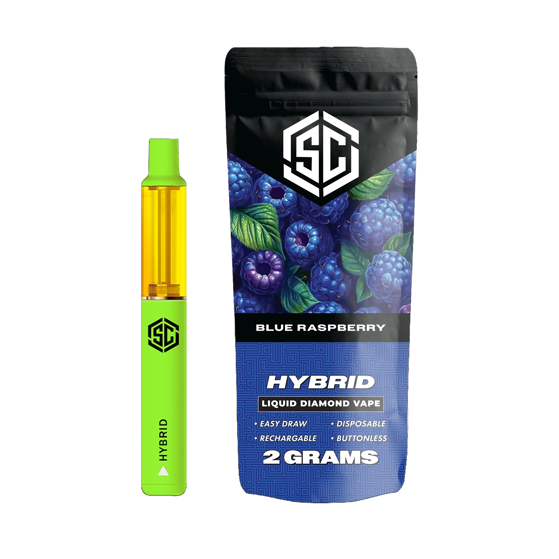 Society C - Liquid Diamonds 2G Disposable - Blue Raspberry