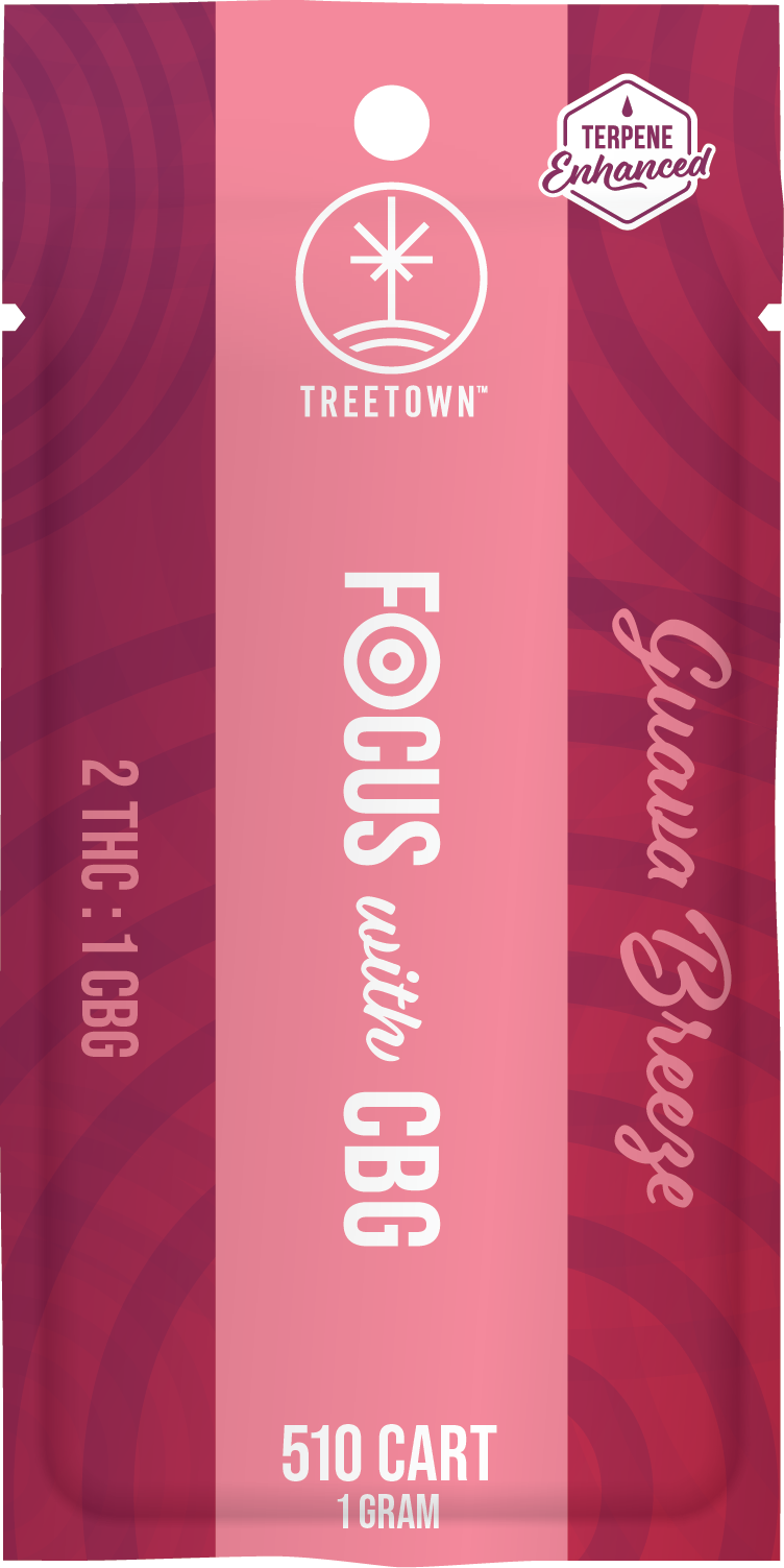 TreeTown | Guava Breeze | 2:1 THC:CBG Focus 1G 510 Cart