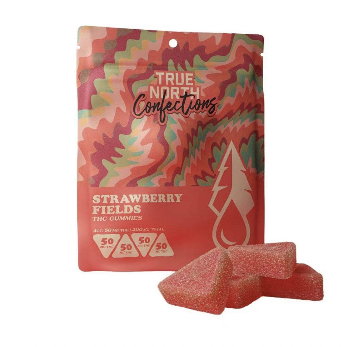 True North: Strawberry Fields Vegan Gummies 200MG