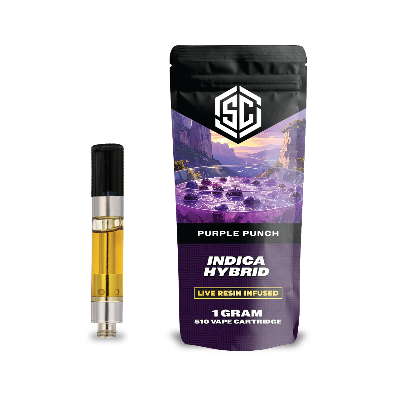 Society C Live Resin Vape Cartridge - Purple Punch | NOXX - 28th St.