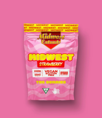 Midwest Extracts - Strawberry Banana - 200mg Gummies