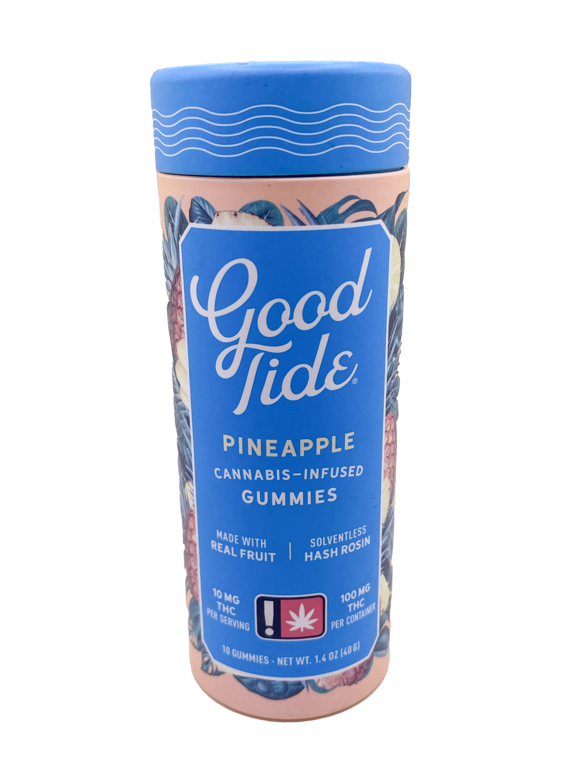 GOOD TIDE - EDIBLES ROSIN GUMMY - 100MG - SATIVA - PINEAPPLE