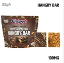 E99 | Crispys | Hangry Bar | Crispy Caramel Treat | 100mg | 1pc
