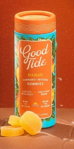 Good Tide Mango Mellow 10pk 10mg Rosin Gummies