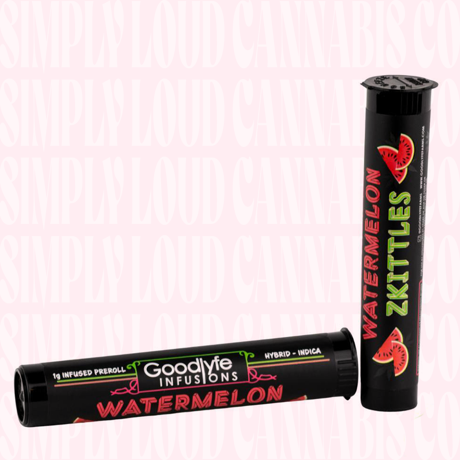 Goodlyfe Infused Preroll: Watermelon Zkittlez