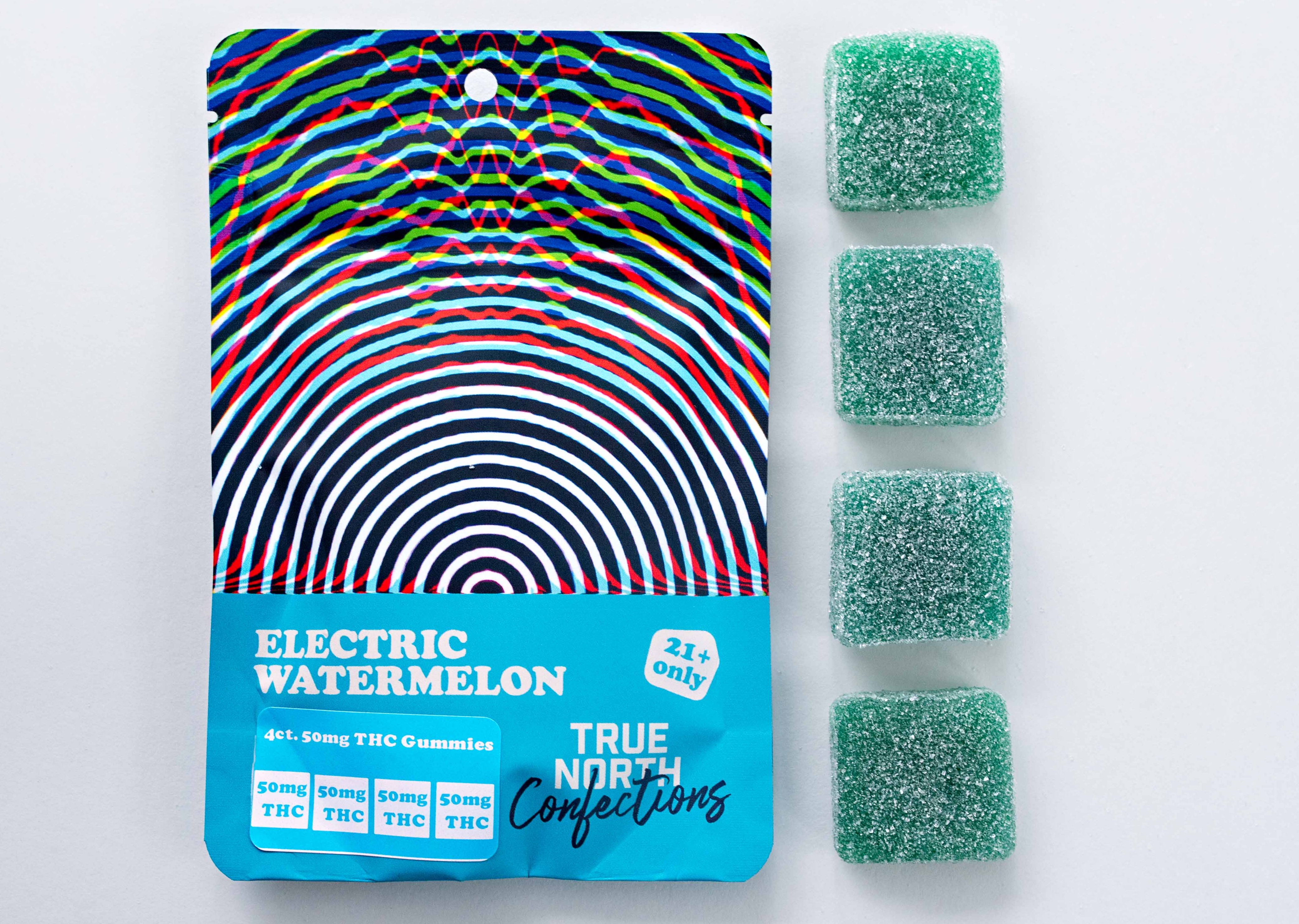 True North - 200mg (4 x 50) Gummies - Electric Watermelon
