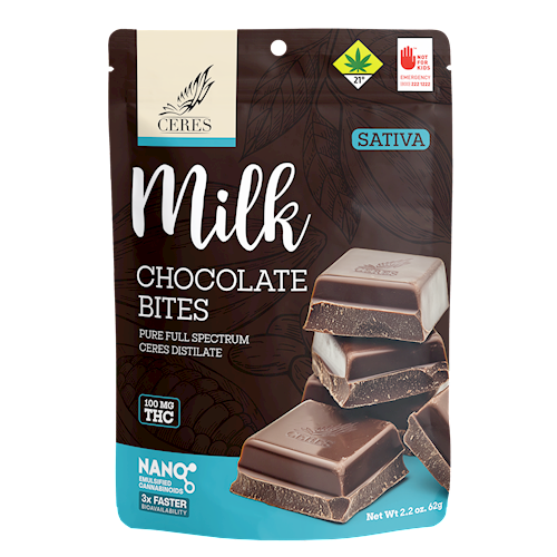 Milk Chocolate Sativa Bites 10-Pack | 100mg