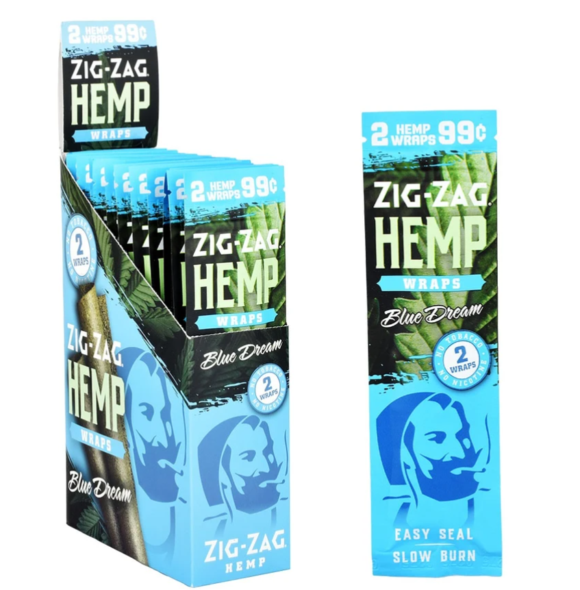 Zig Zag Hemp Wraps | Blue Dream | 2pc