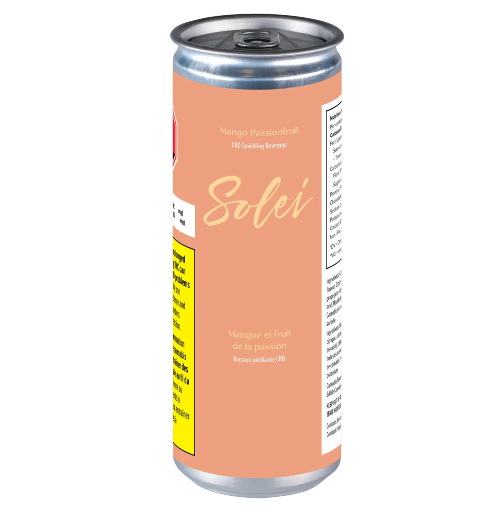 Mango Passionfruit CBD Sparkling Beverage