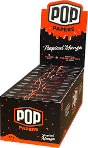 Pop Paper Tropical Mango 1 1/4 Paper and Flavoured Tips