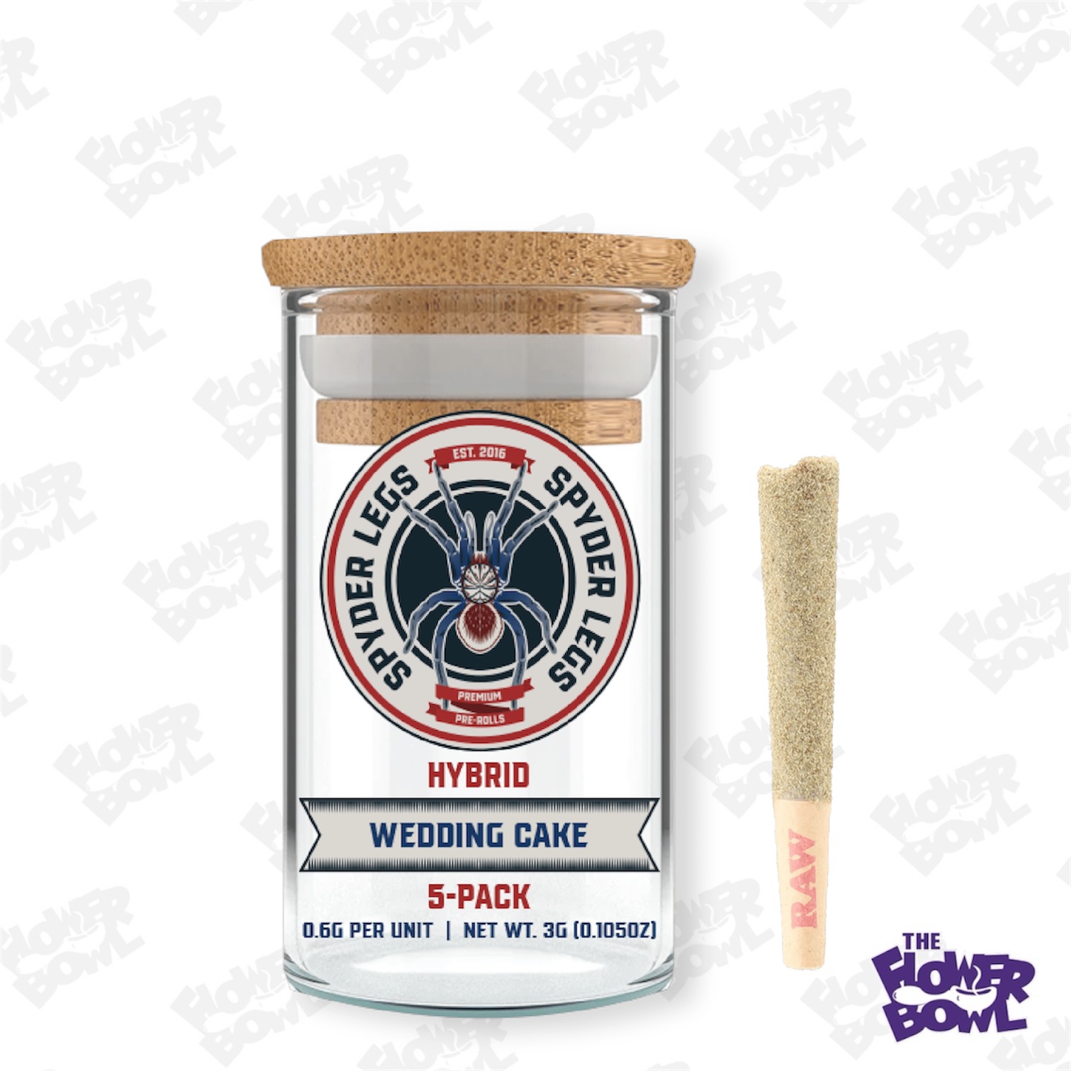 Spyder Legs: Wedding Cake Infused 5-Pack (0.6g x 5)(H)