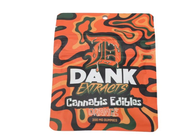 Dank Extracts - Orange - 200mg Gummies (4x50mg)