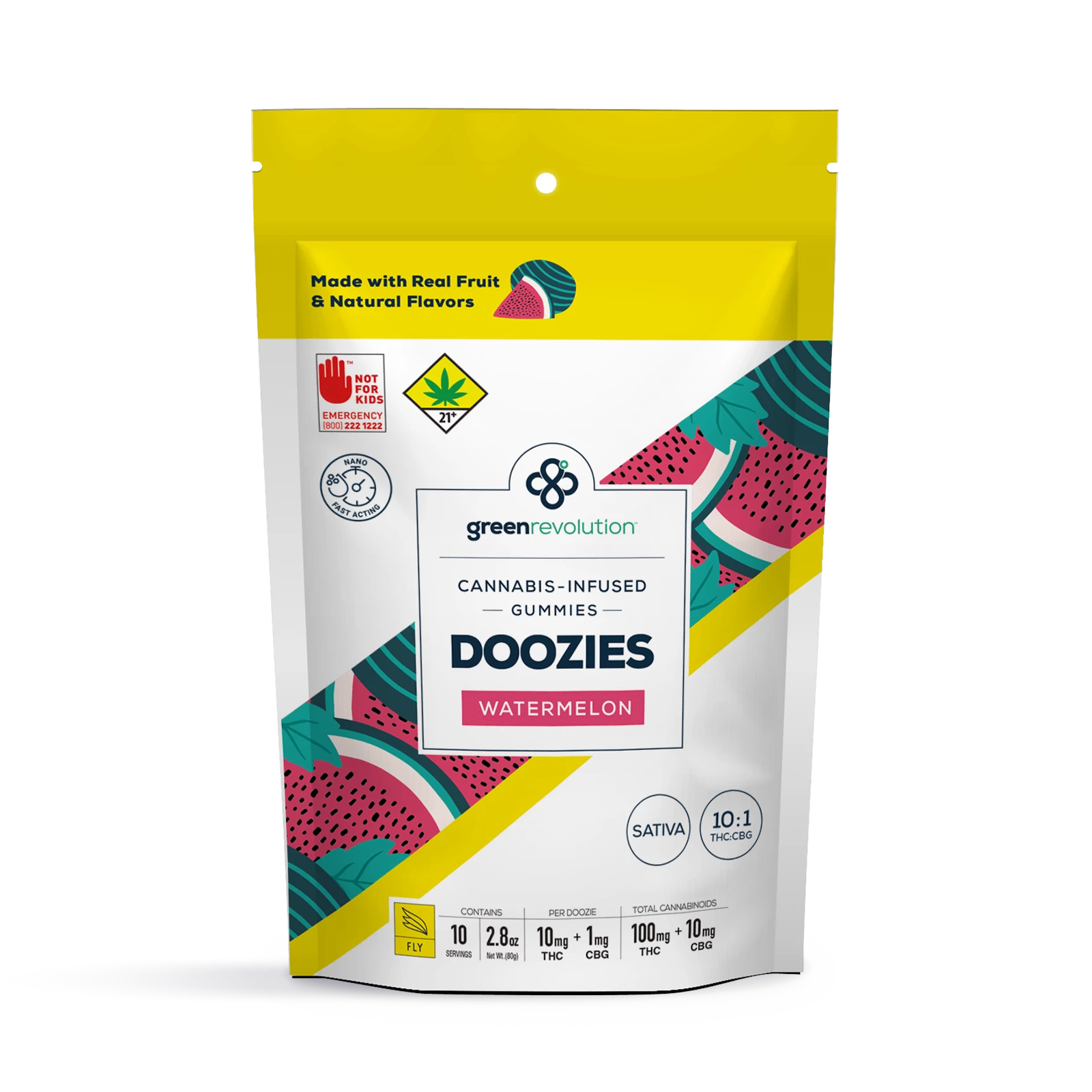 Watermelon CBG Doozies | 10-pack