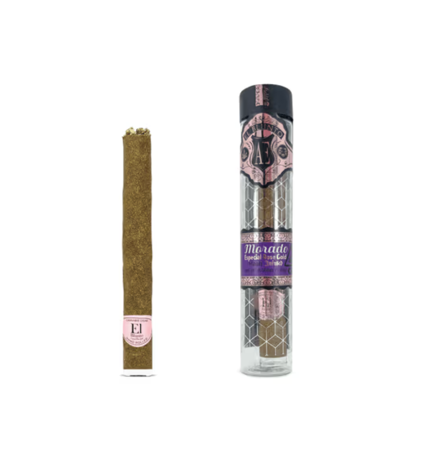 El Blunto: Especial Rose Gold Cannabis Cigar - Morado