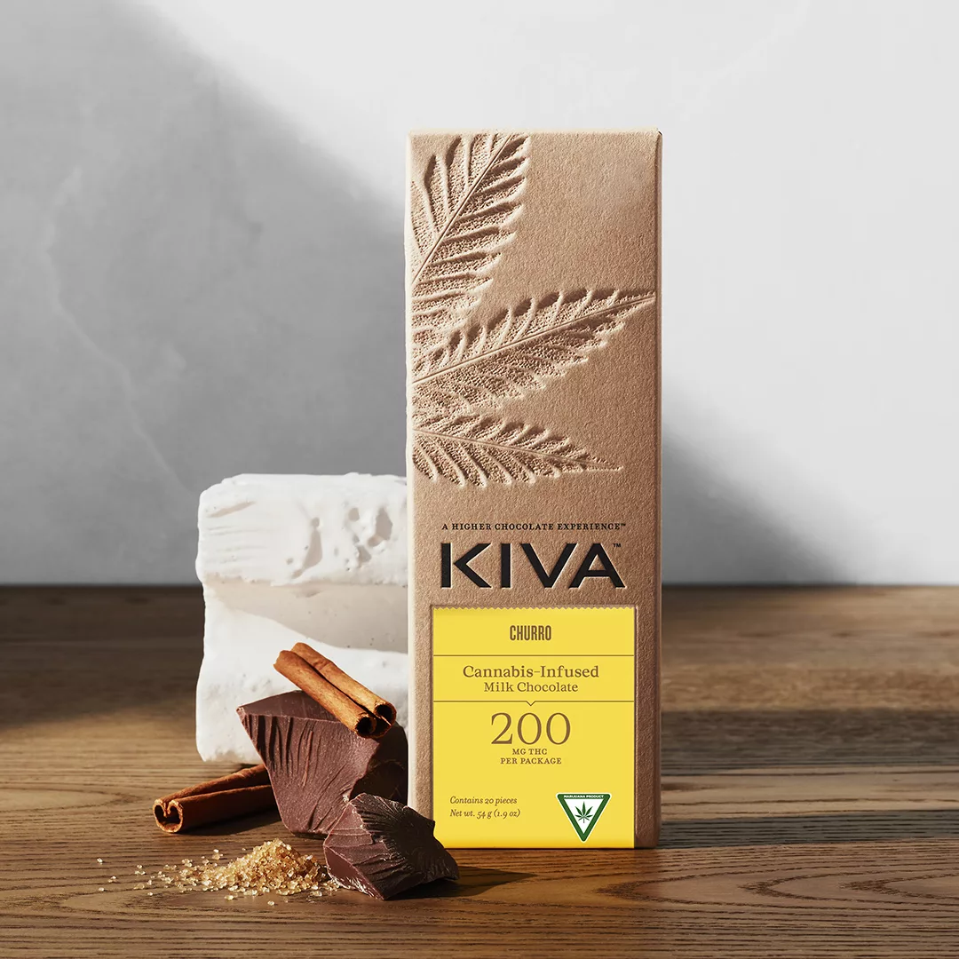 Kiva Chocolate - Churro Bar - 200mg