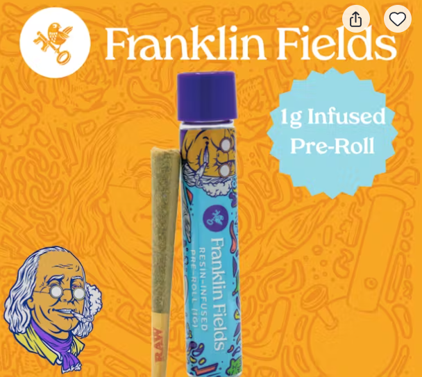 Great Lakes Gas | Resin Infused Pre-roll | 1g | Indica