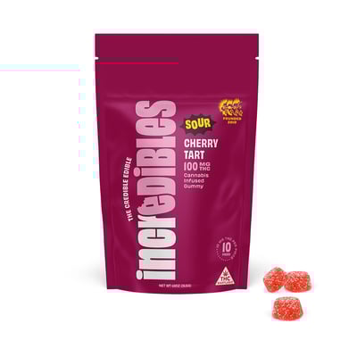 Sour Cherry Tart Gummies 10pk I 100mg