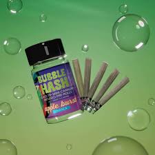 Amnesia - Apple Burst - .7g x 5 Bubble Hash Infused Prerolls