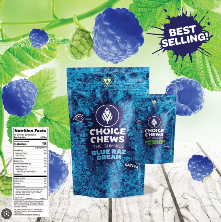 Blue Raz | 100MG Edibles (TAX INCLUDED)