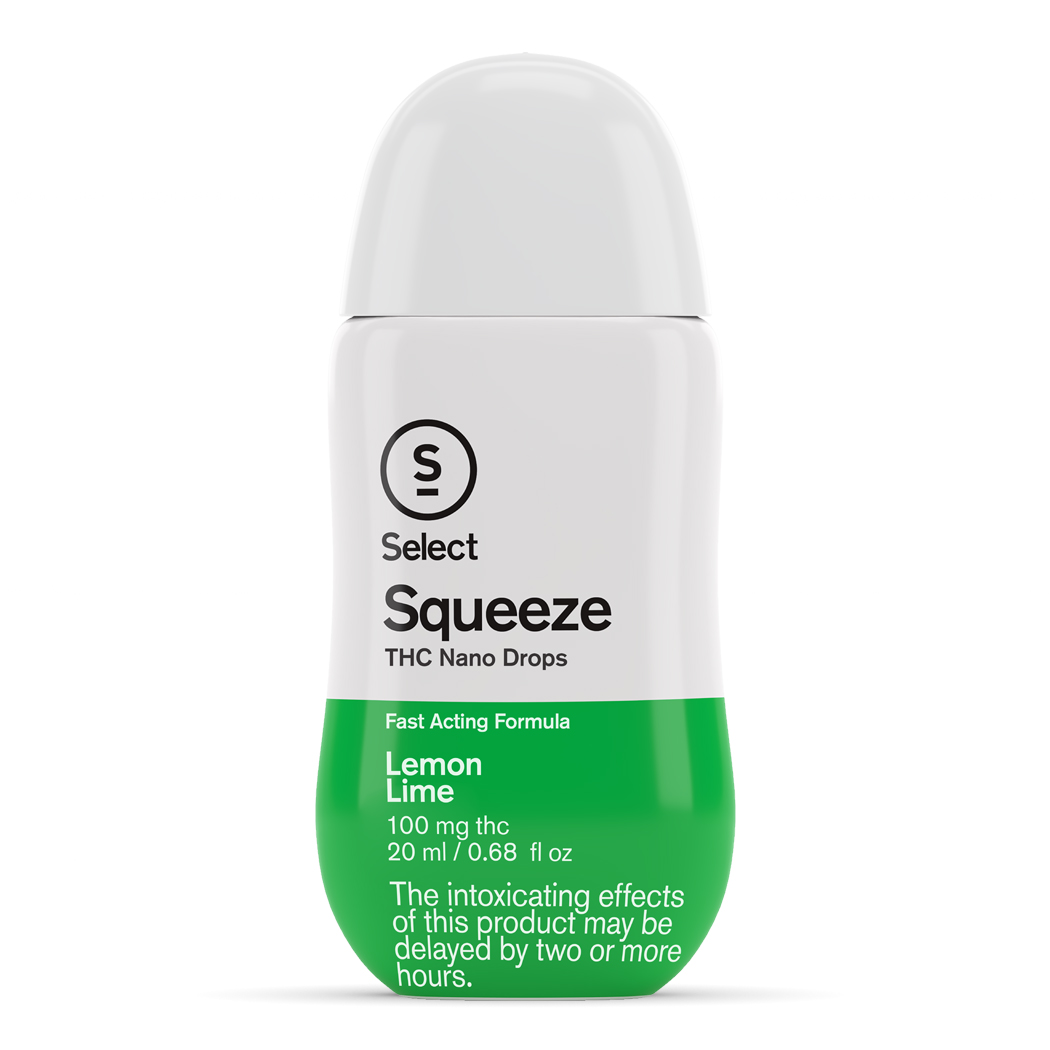 Squeeze Beverage Infusion | Tincture (100mg THC) - Lemon Lime