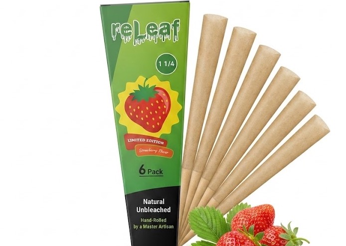 ReLeaf Cones - Strawberry 1 1/4 6pk
