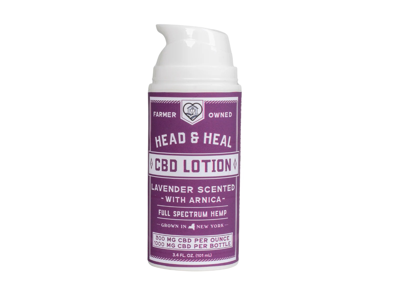 Head & Heal - Lavender Scented With Arnica CBD Lotion - 1000mg