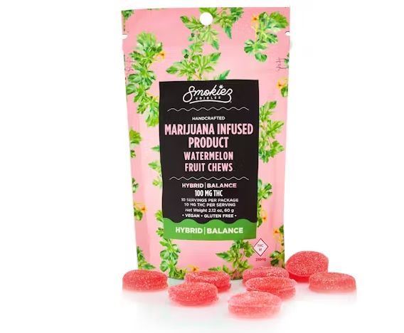 Smokiez Edibles 10pk/100mg- Sweet Watermelon