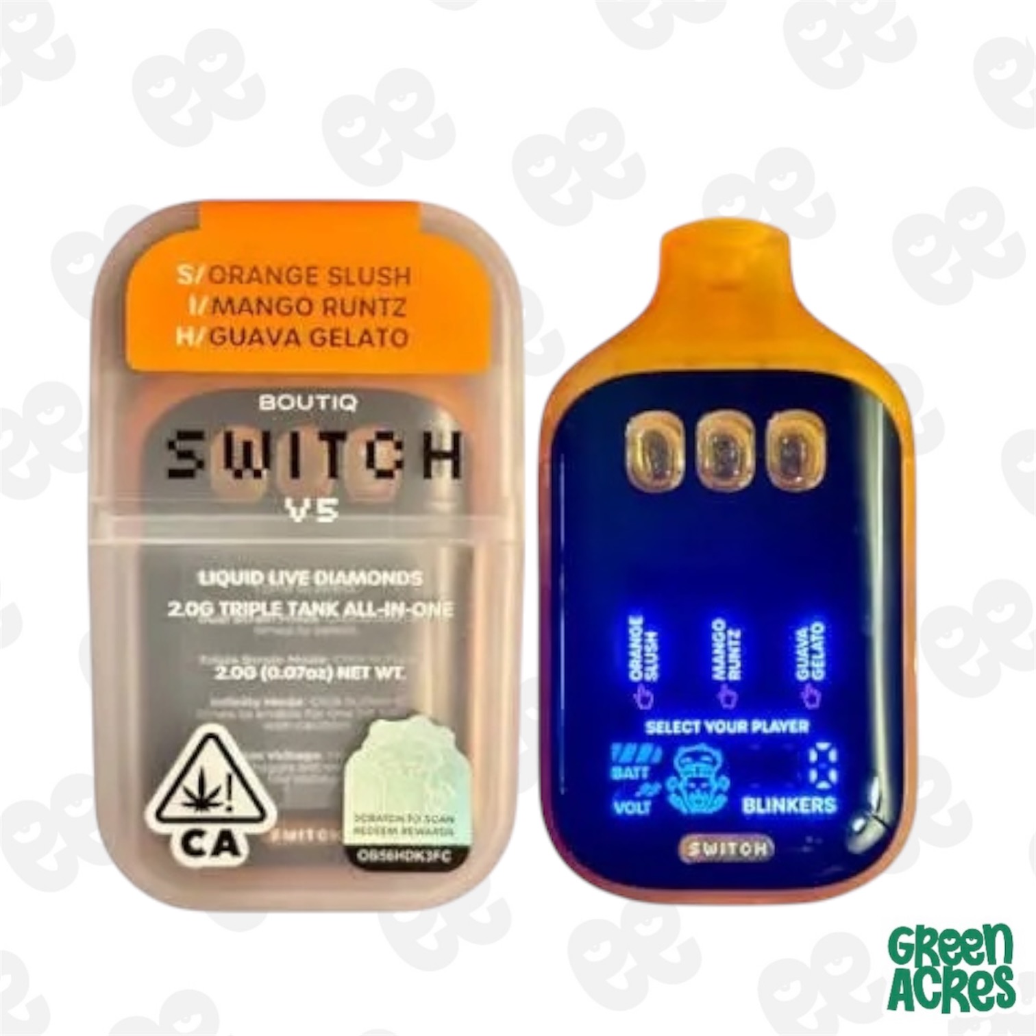 Boutiq: Orange Slush X Mango Runtz X Guava Gelato 2G Switch Disposable