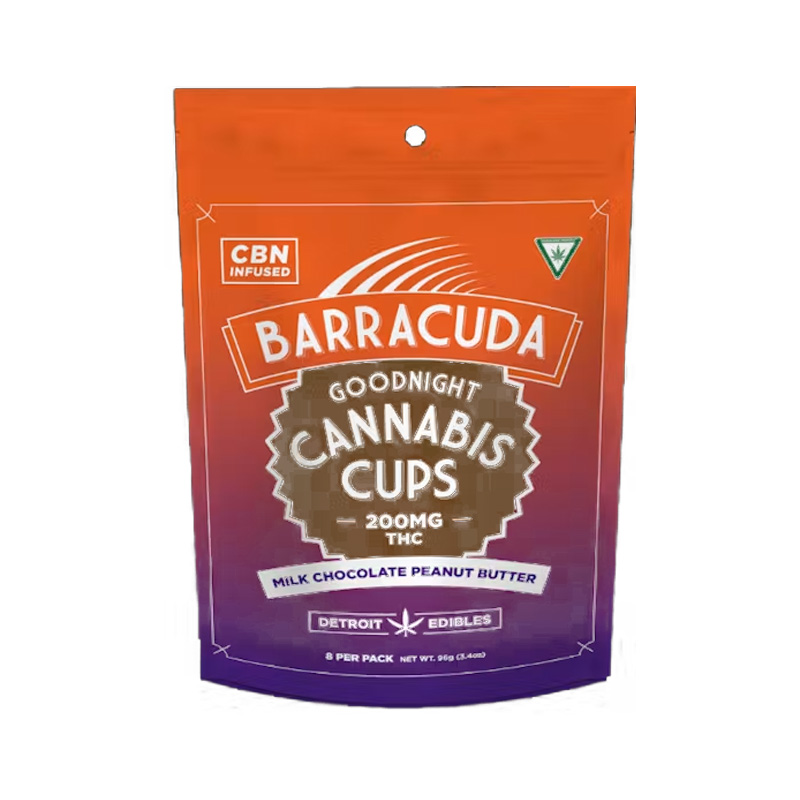 Barracuda | 200mg THC : 50mg CBN Cups | Goodnight Milk Chocolate Peanut Butter