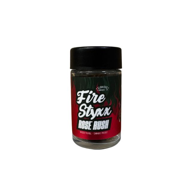 Fire Styxx - 4PK Infused Prerolls - Rose Rush