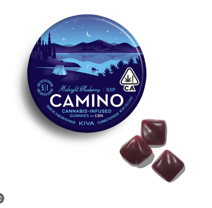 Camino - Gummies - Midnight Blueberry (5:1 100mgTHC/20mgCBN) (I) (120mg)