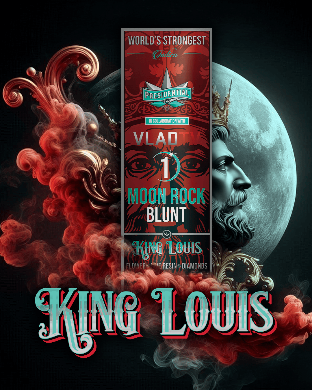 King Louis 1.5g Moonrock Blunt