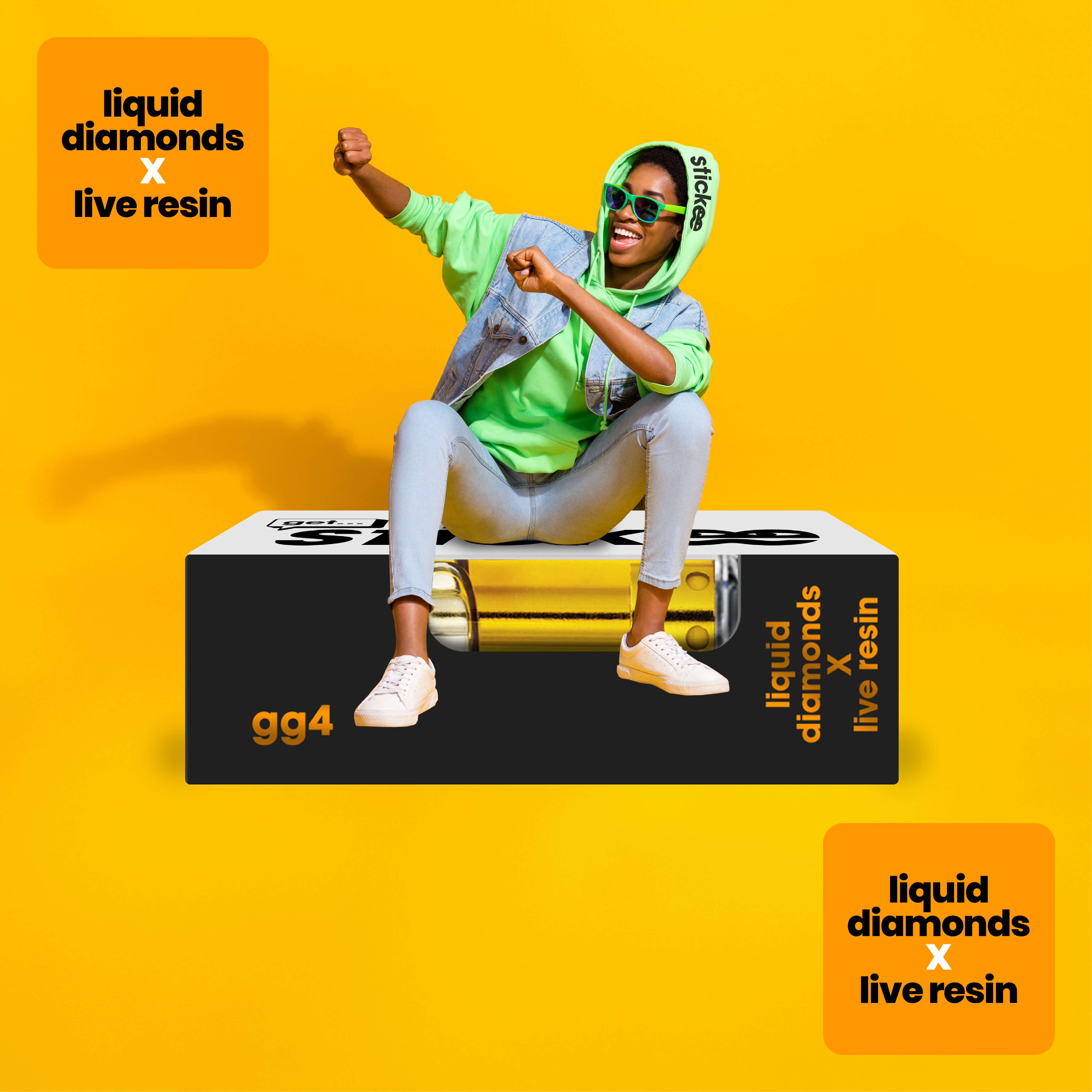 1g LR x LQD Vape Cart - GG4