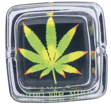 Fujima Leaf Glass Ashtray